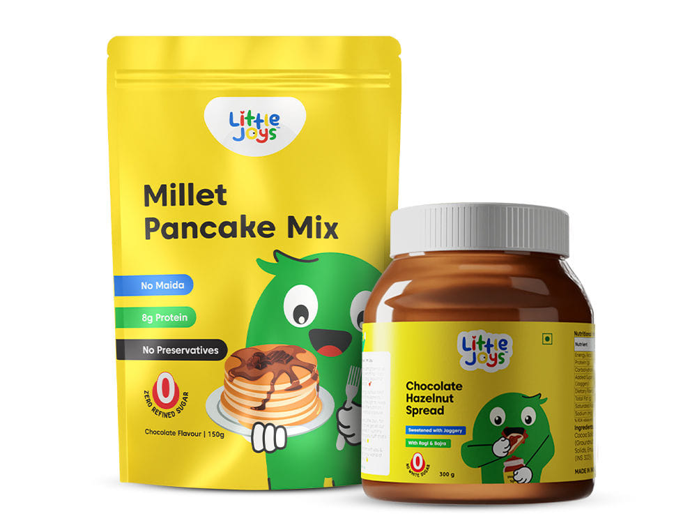 Millet Pancake + Chocolate Spread