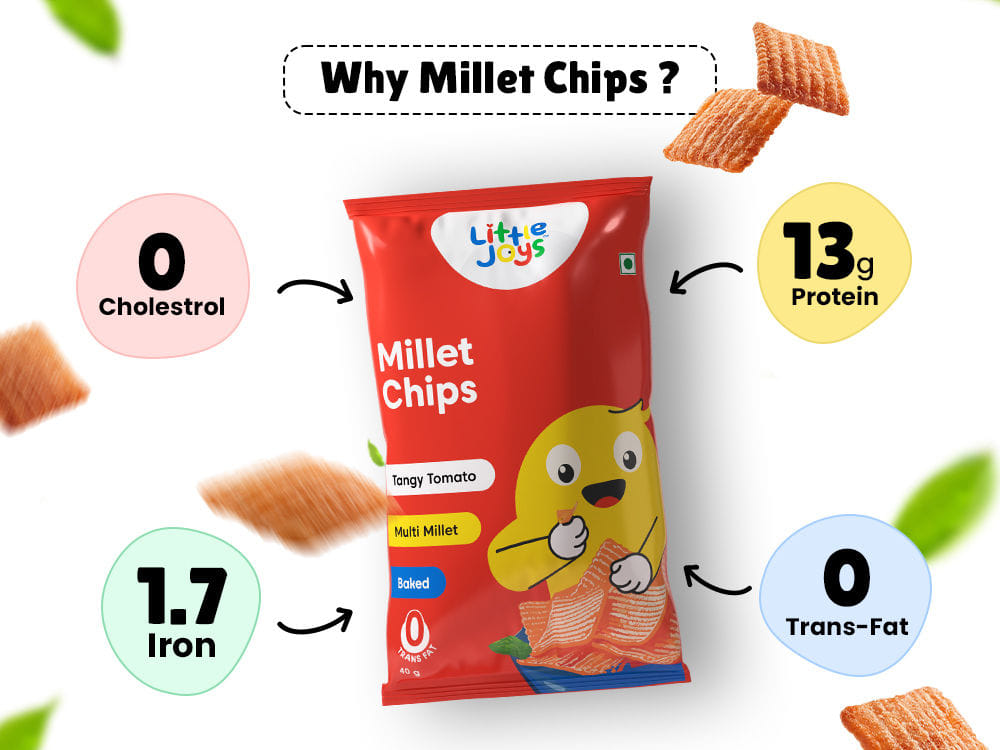 Millet Chips - Tangy Tomato: 40 g